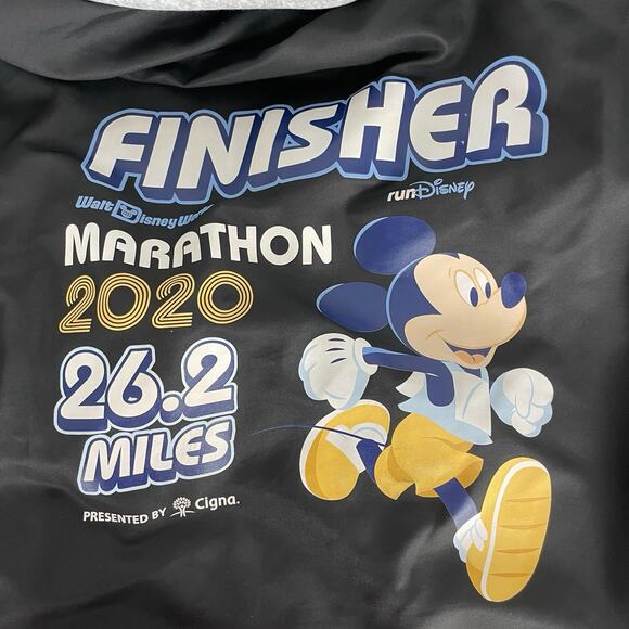 runDisney Marathon 2020 Finisher Jacket Fleece Hoodie XL - Picture 7 of 7